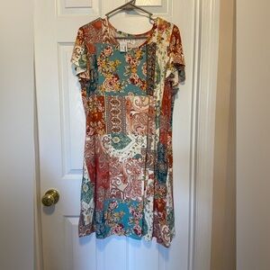 BNWT XXL Floral and Paisley Dress